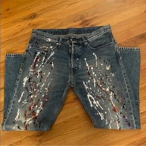 Calvin Klein Paint Splattered Jeans
